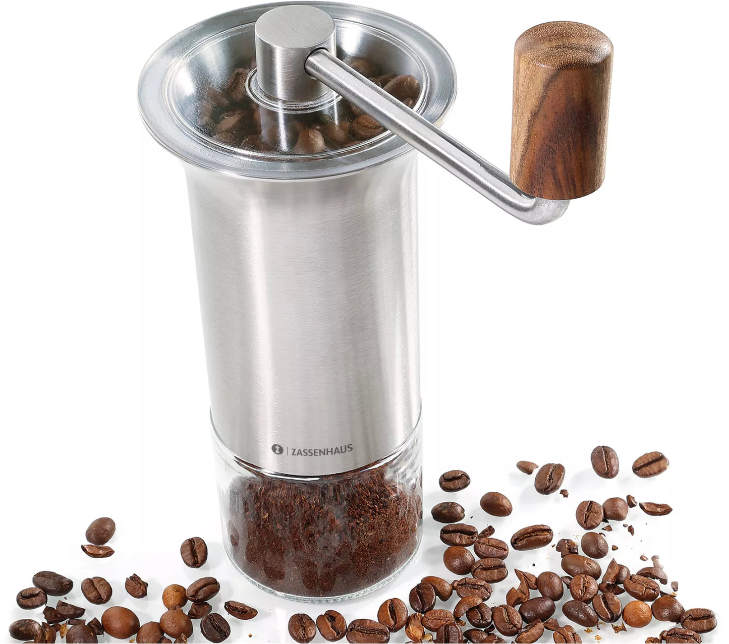 Coffee grinder BARISTA, stainless steel / glass