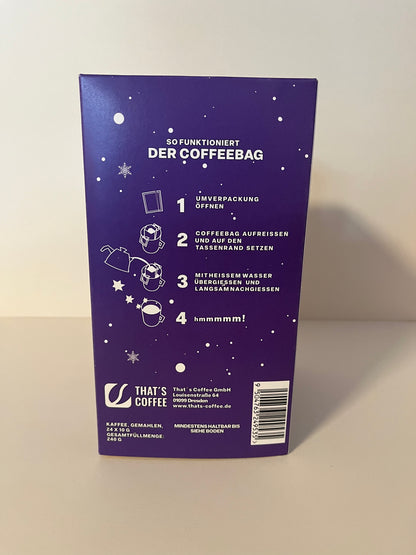 Kaffee Adventskalender Lila