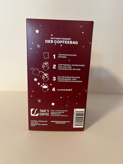 Kaffee Adventskalender Bordeaux