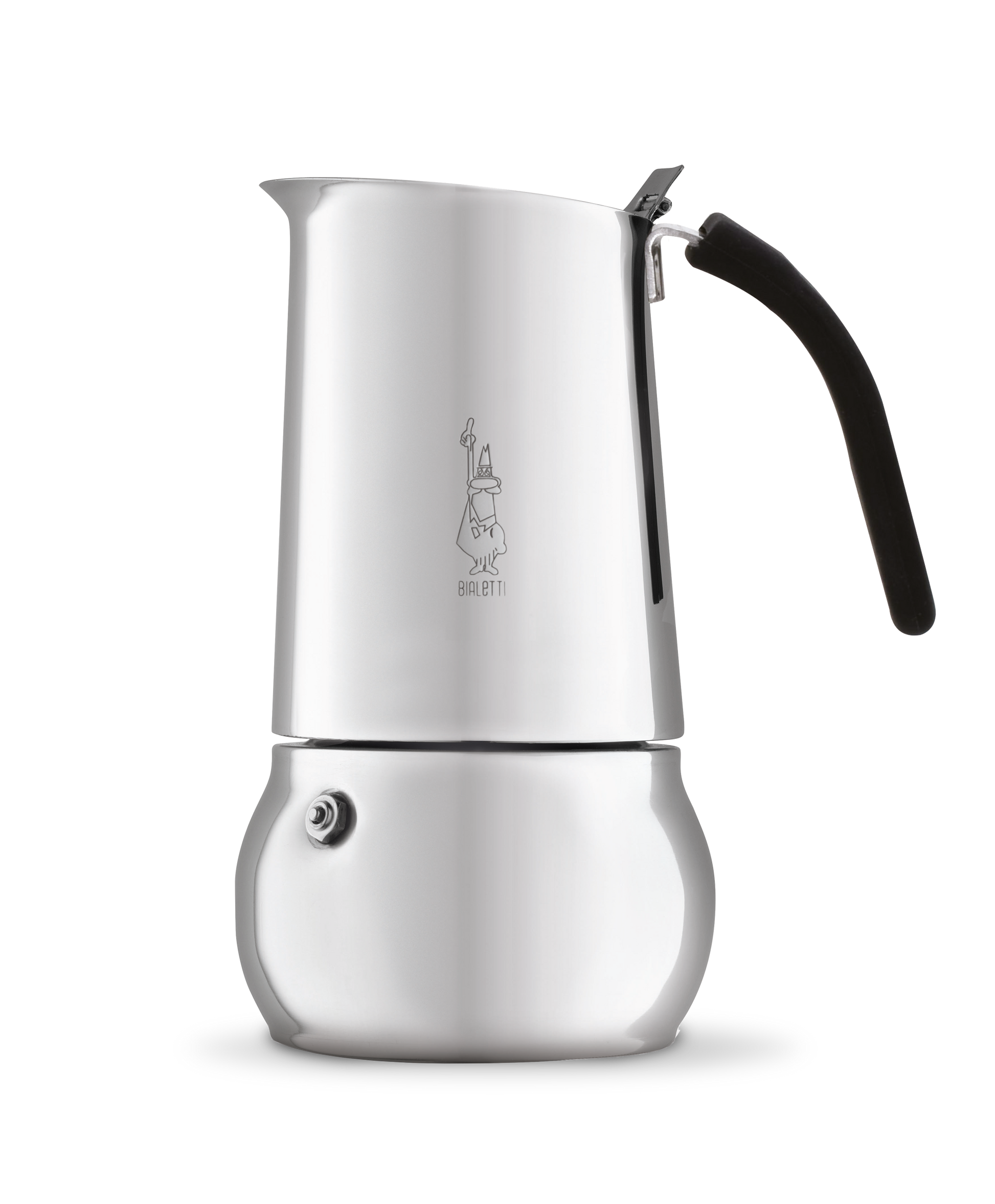 Bialetti Kitty Induction cups, stainless steel espresso maker