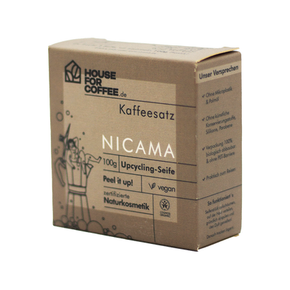 Nicama Kaffeesatz Naturseife Seite