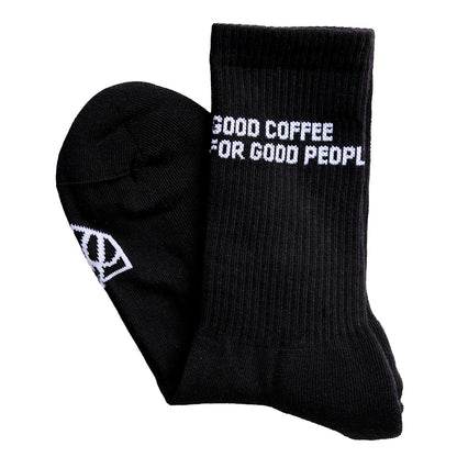 “Good Coffee for Good People” socks