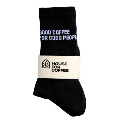 “Good Coffee for Good People” socks