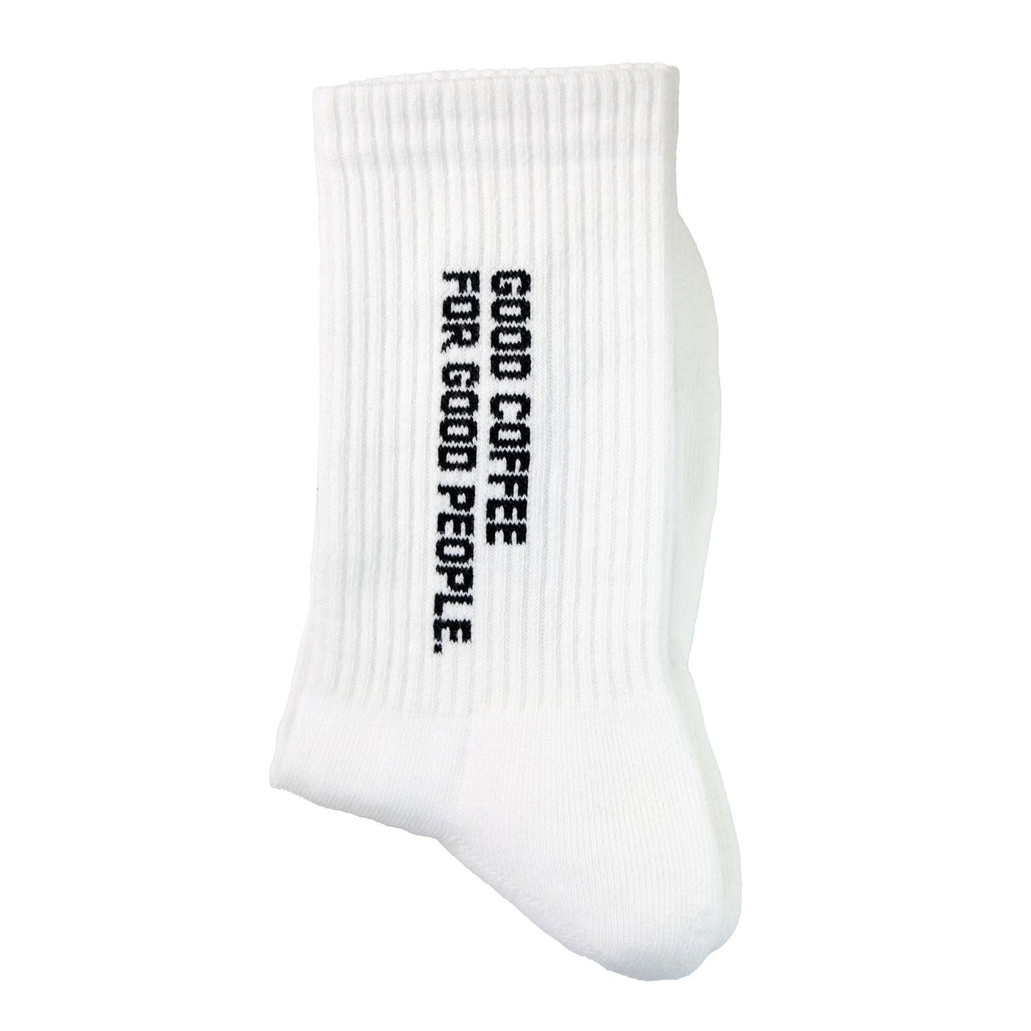 “Good Coffee for Good People” socks